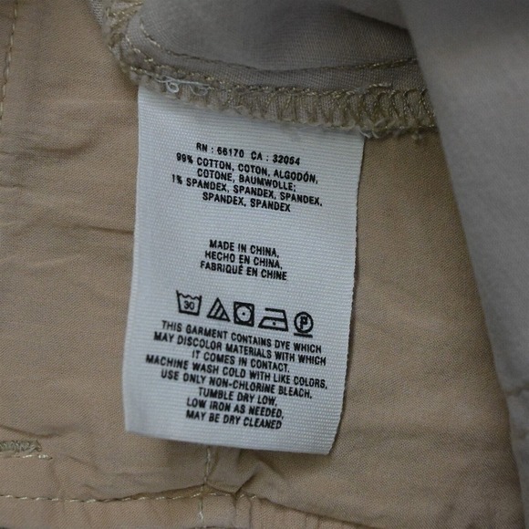 Pilcro and the Letterpress 28 Khaki Hyphen Slim‎ Chino Pants - Picture 4 of 7
